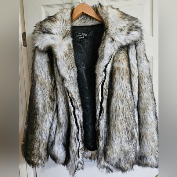 Faux Fur Bomber Jacket - Picture 2 of 4